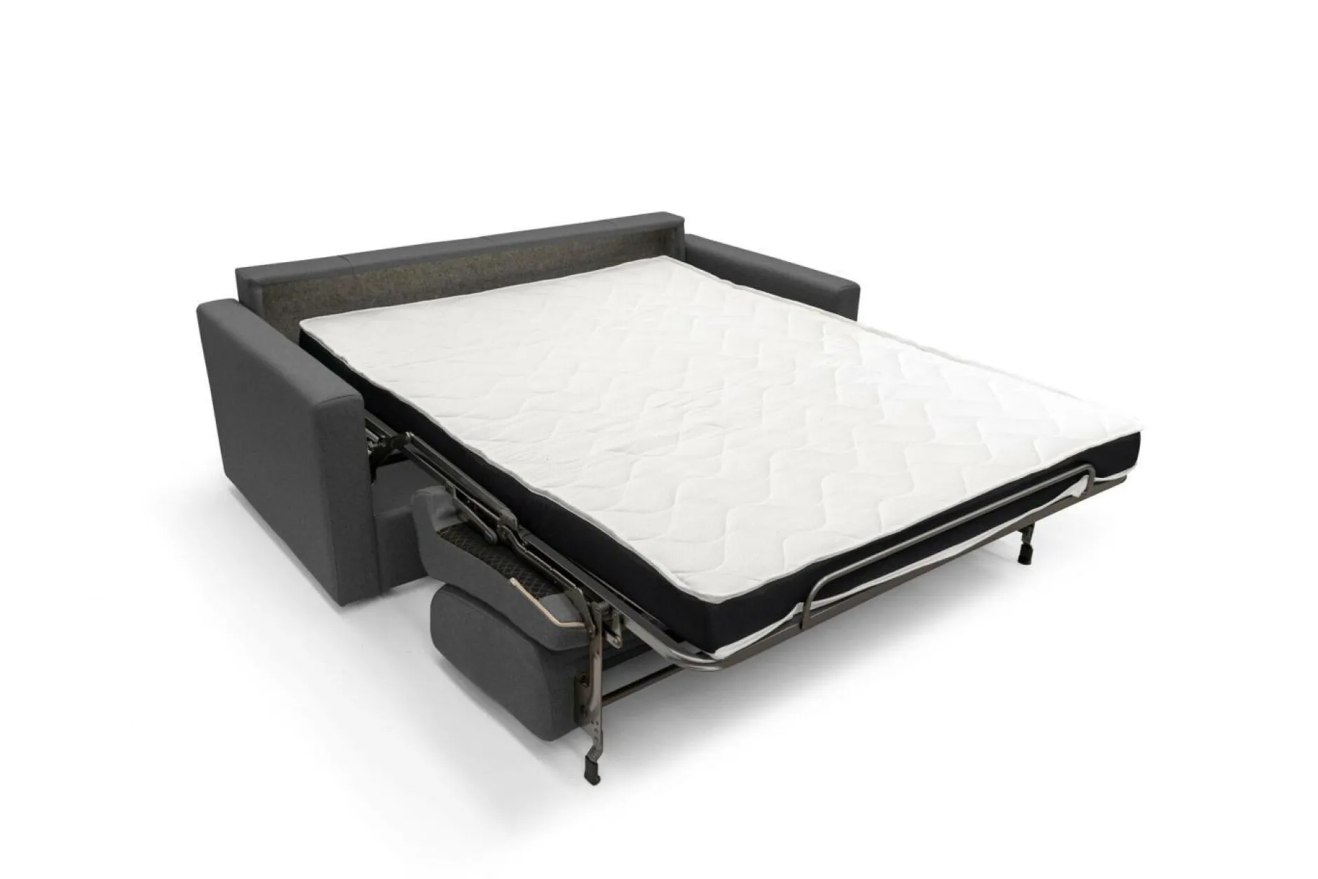 Canapés Droits>Camif Canapé convertible tissu déhoussable Aubin - - Grand 2 places Anthracite