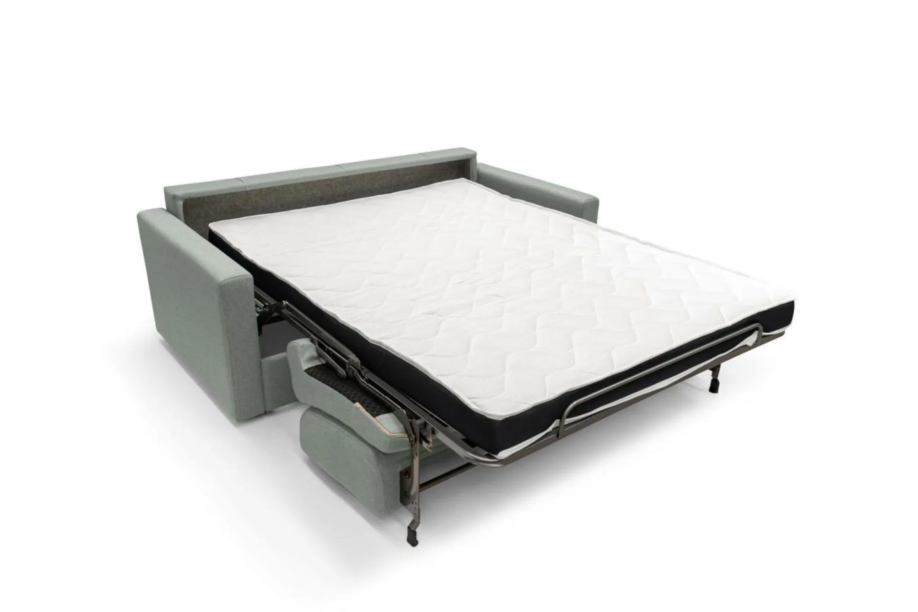 Canapés Droits>Camif Canapé convertible tissu déhoussable Aubin - - Grand 2 places Gris