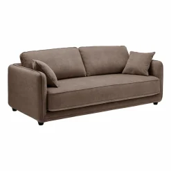 Canapés Droits>Camif Canapé convertible tissu Paxi - Taupe
