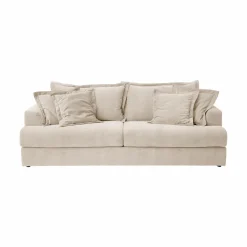 Canapés Droits></noscript>Camif Canapé convertible tissu Pacha - Naturel