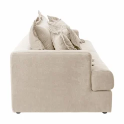 Canapés Droits></noscript>Camif Canapé convertible tissu Pacha - Naturel