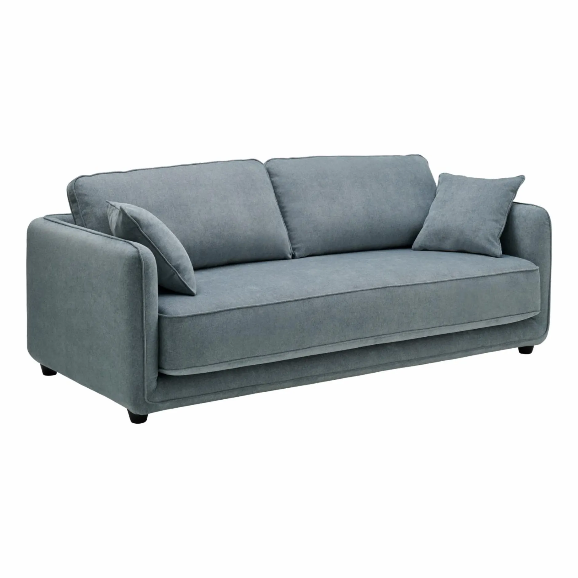 Canapés Droits>Camif Canapé convertible tissu Paxi - Bleu Clair