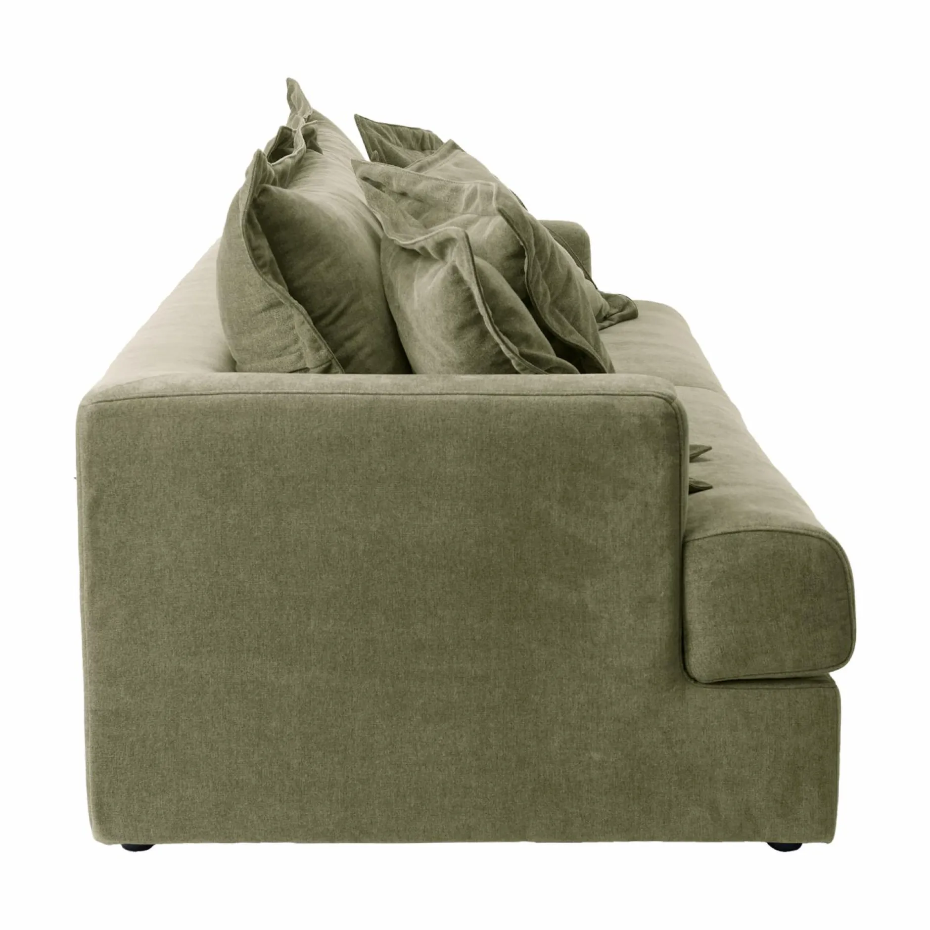 Canapés Droits>Camif Canapé conible tissu Pacha - Vert