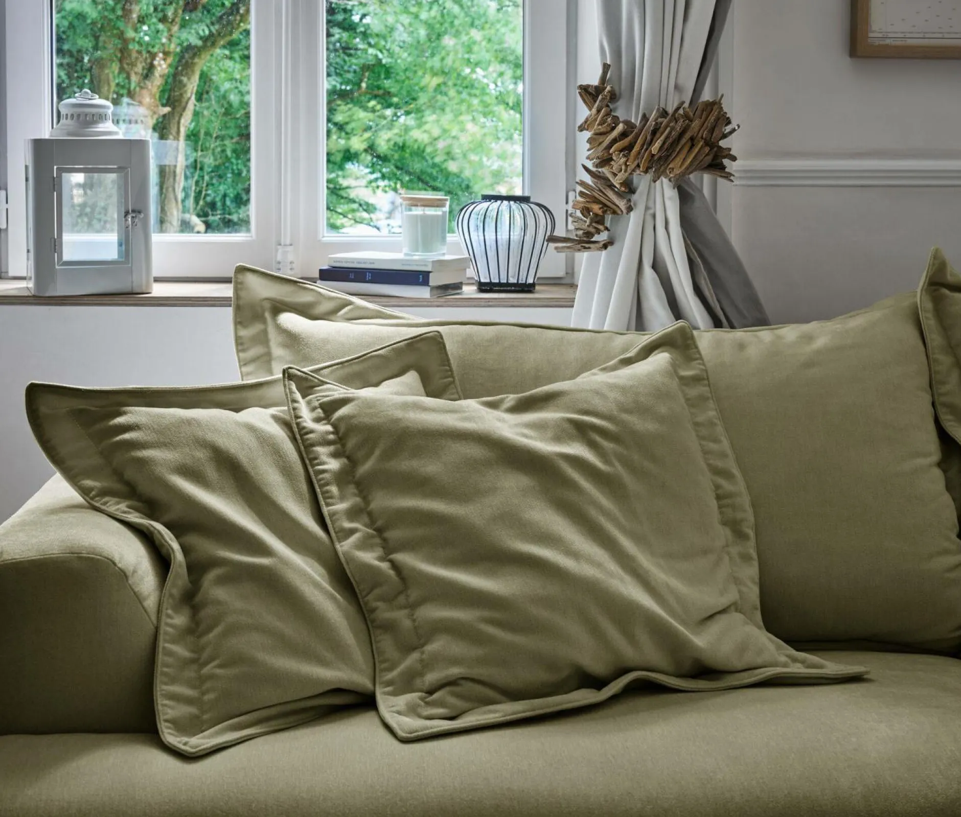 Canapés Droits>Camif Canapé conible tissu Pacha - Vert