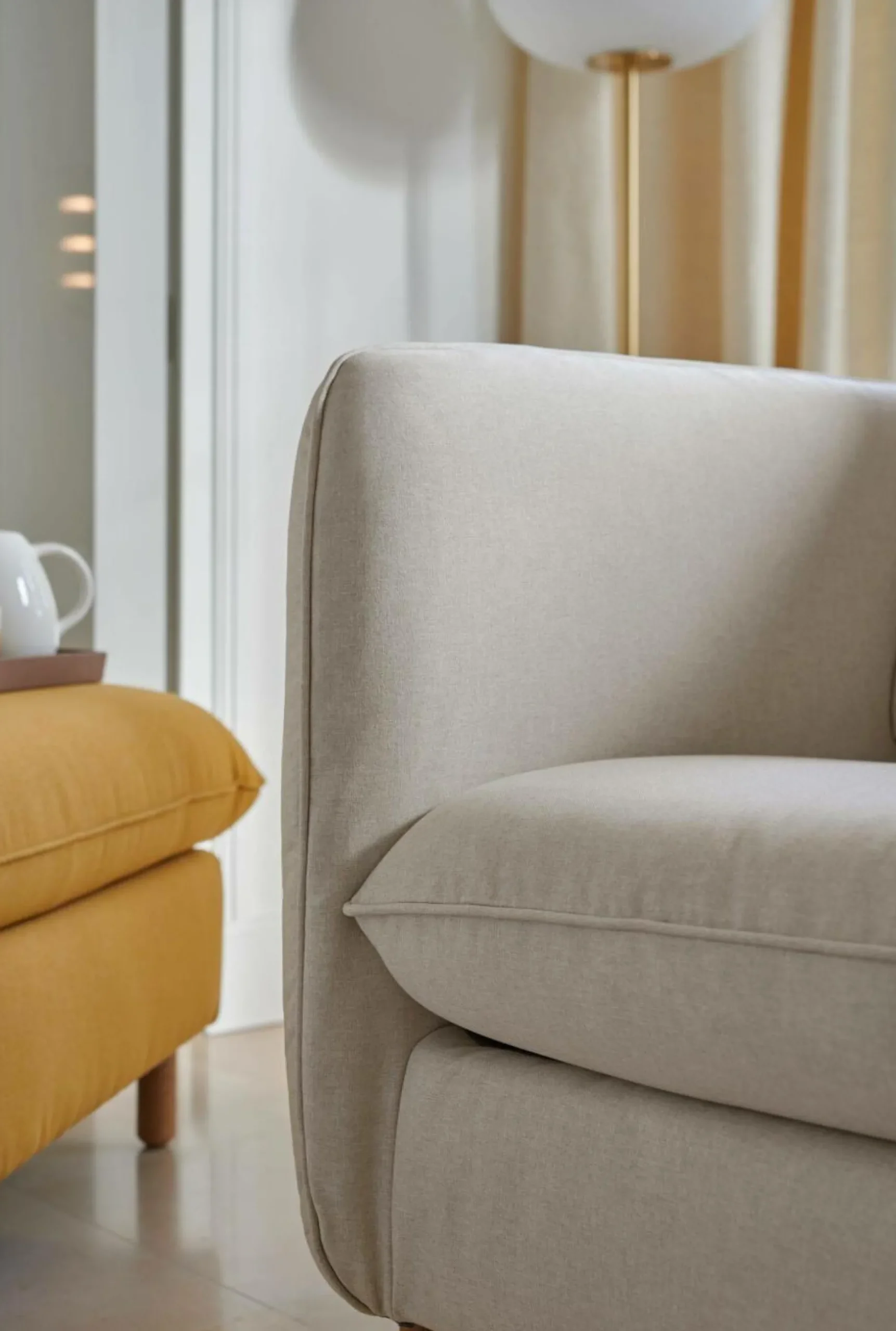 Canapés Droits>Camif Canapé convertible tissu Portimo - Lin