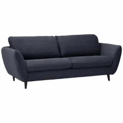 Canapés Droits>Camif Canapé convertible tissu Persson - Bleu Marine