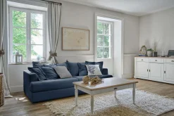 Canapés Droits>Camif Canapé convertible tissu Pacha - Bleu