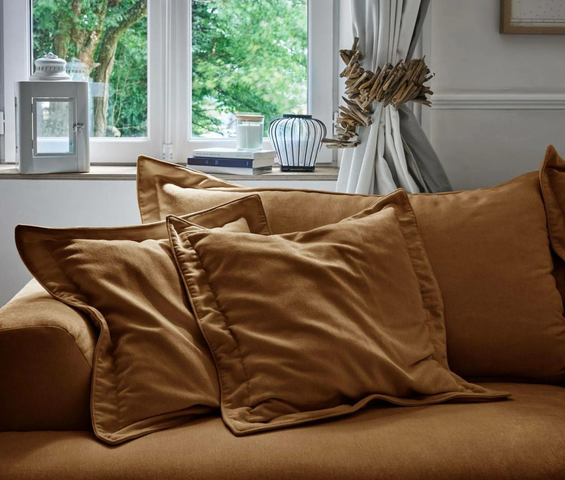 Canapés Droits>Camif Canapé convertible tissu Pacha - Bronze