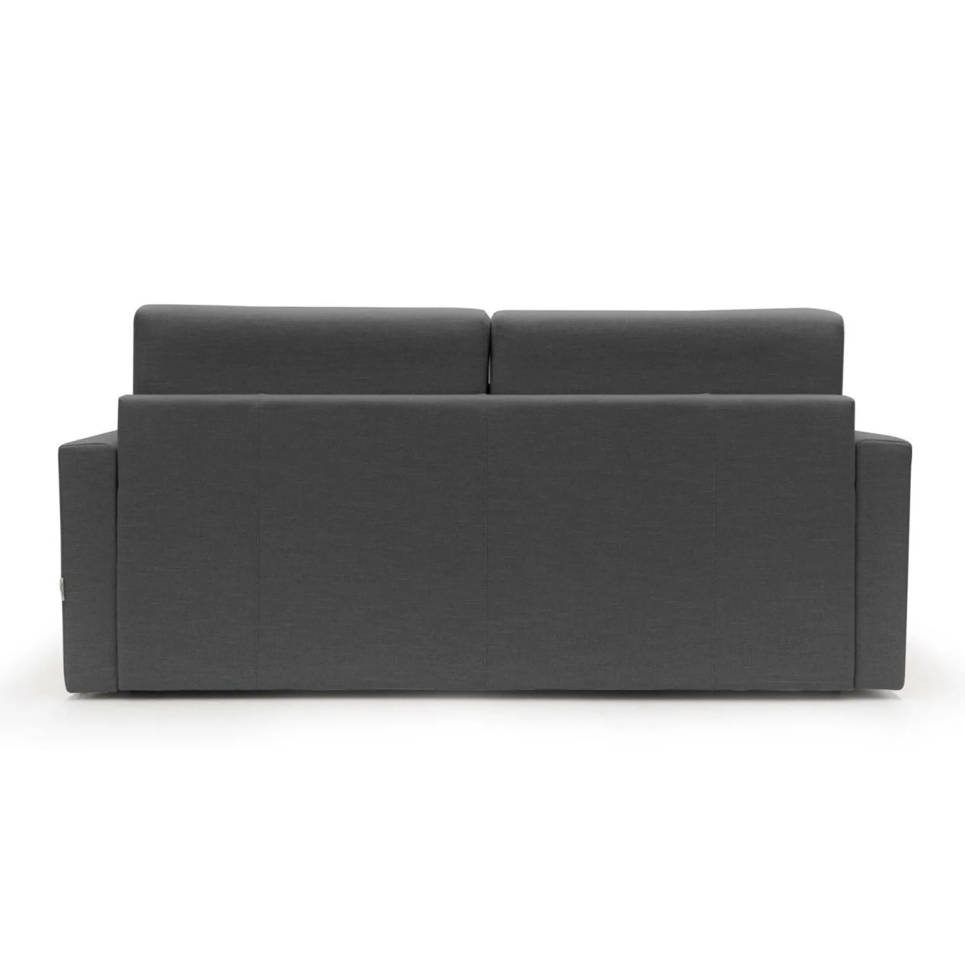 Canapés Droits>Camif Canapé convertible tissu recyclé déhoussable Aubin - - Grand 2 places Anthracite
