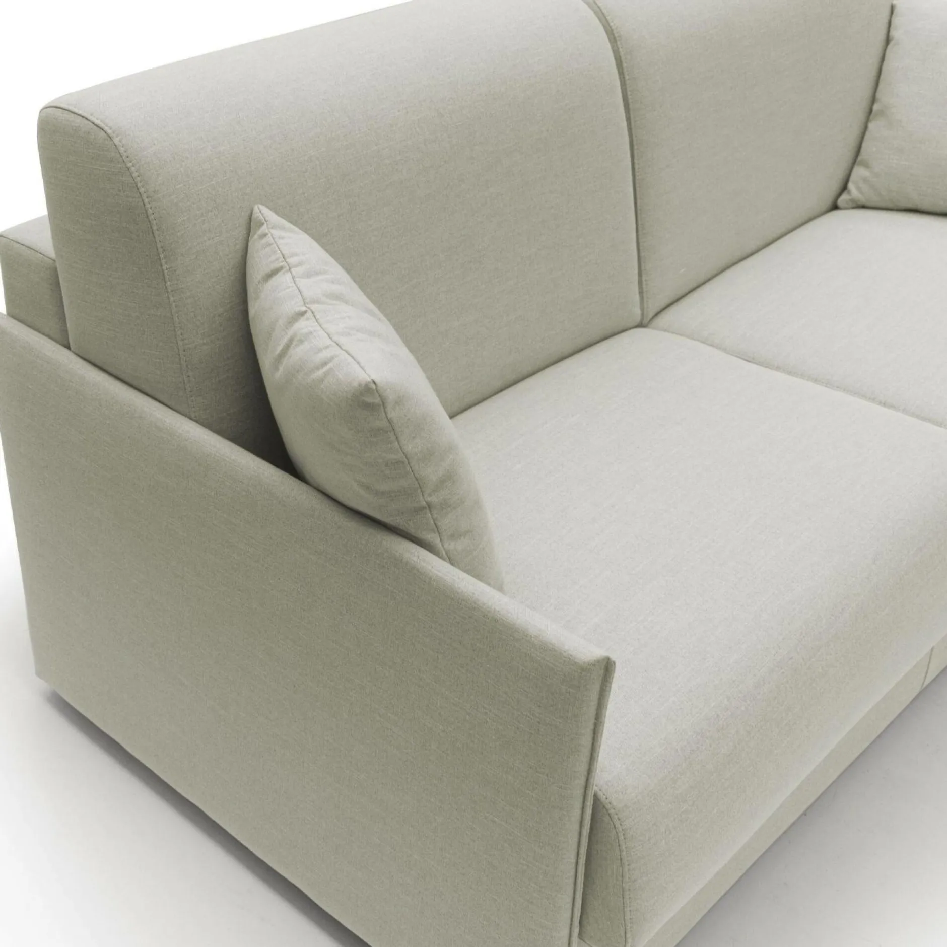 Canapés Droits>Camif Canapé convertible tissu recyclé déhoussable Arthur - - 3 places Lin