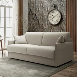 Canapés Droits>Camif Canapé convertible tissu recyclé déhoussable Arthur - - Grand 2 places Lin