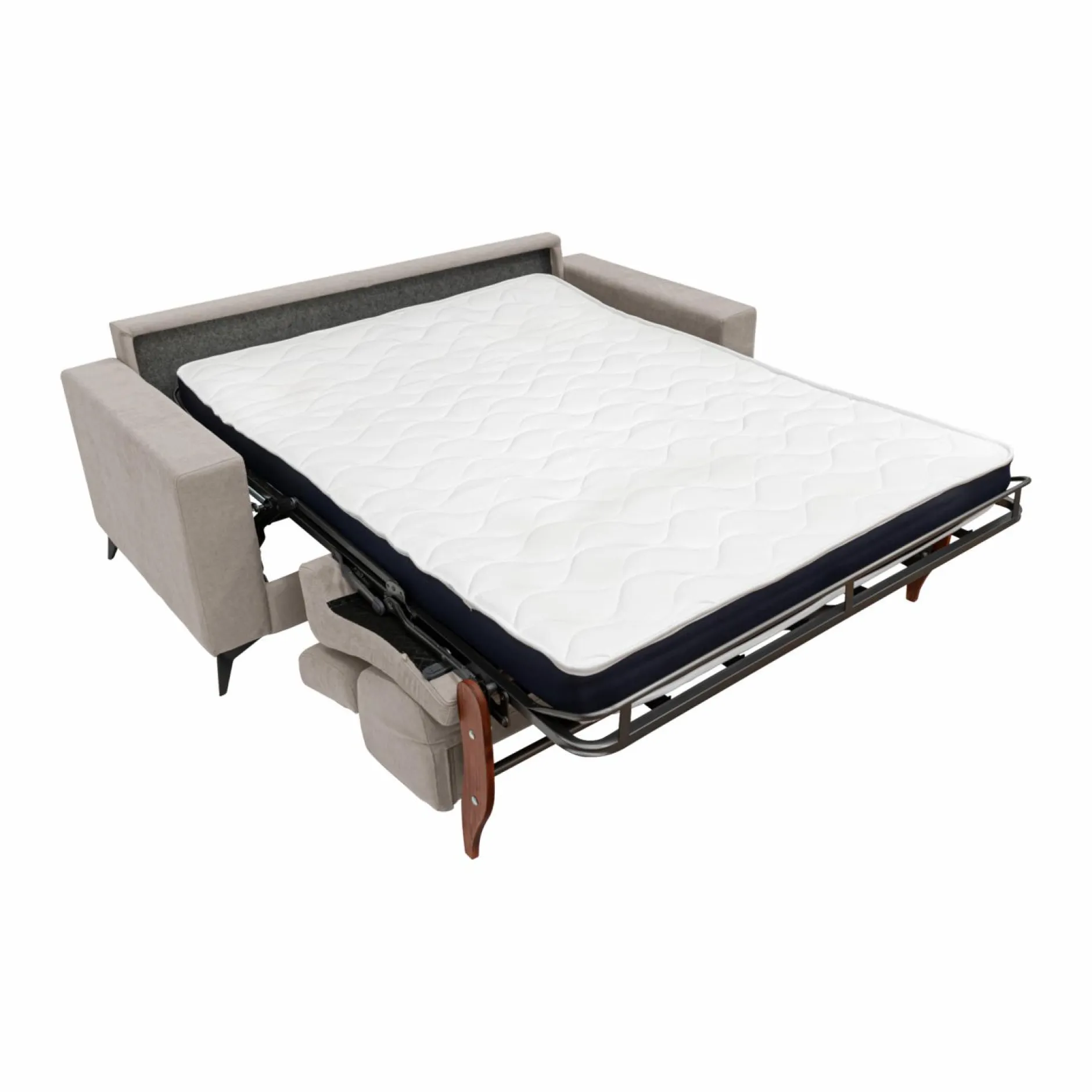 Canapés Droits>Camif Canapé convertible tissu recyclé déhoussable Alden - - Grand 3 places Lin