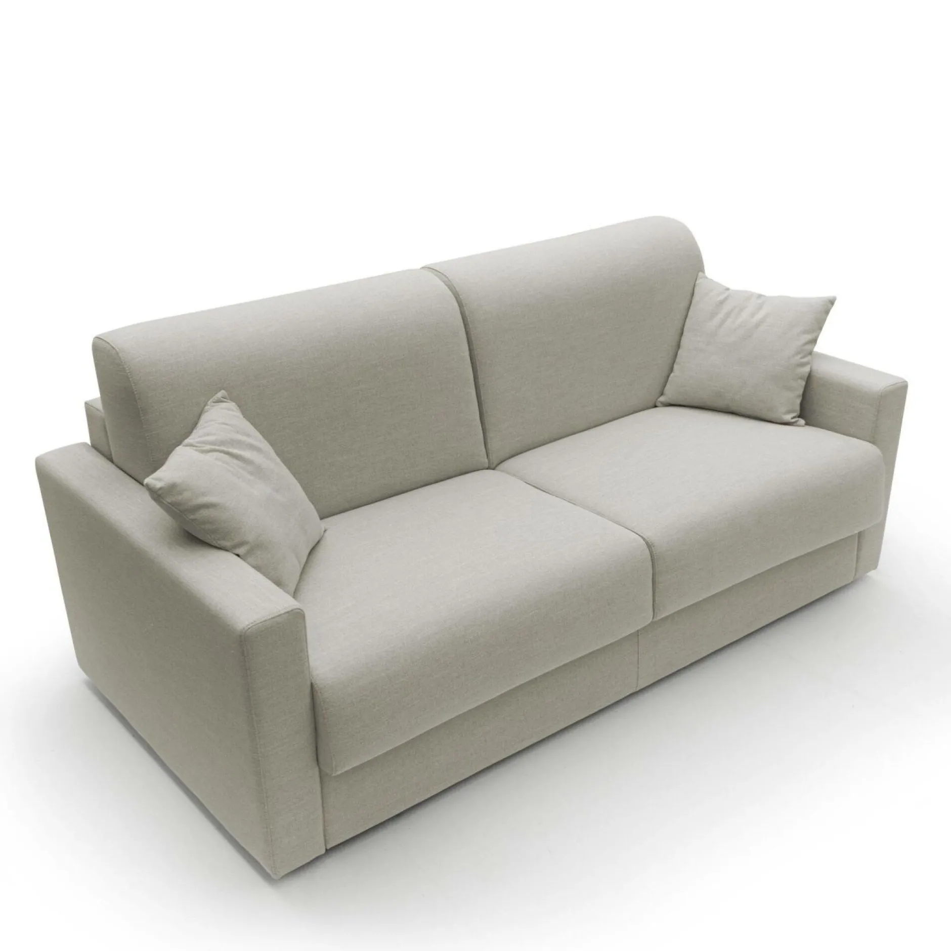 Canapés Droits>Camif Canapé convertible tissu recyclé déhoussable Aubin - - Grand 3 places Lin