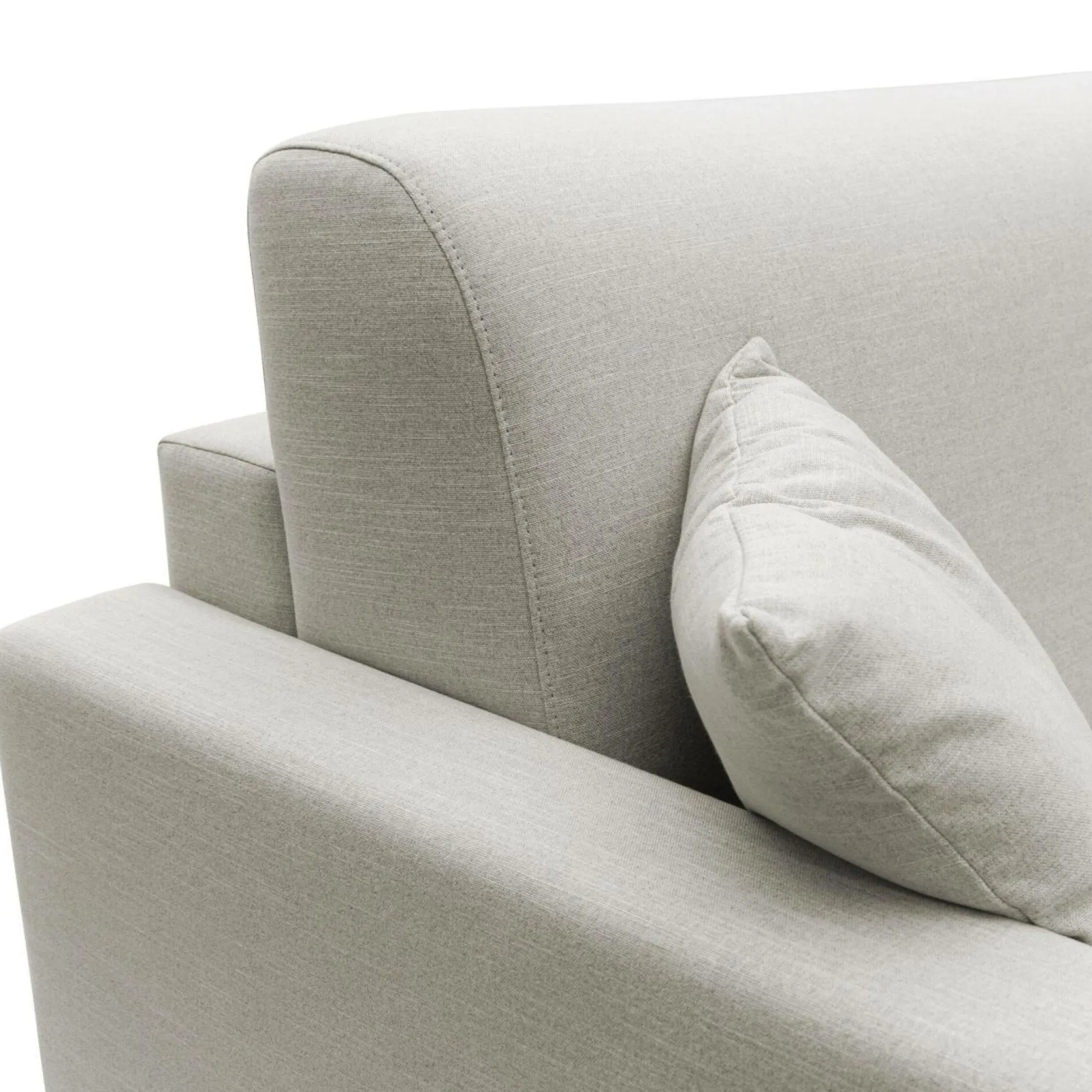 Canapés Droits>Camif Canapé convertible tissu recyclé déhoussable Aubin - - Grand 3 places Lin