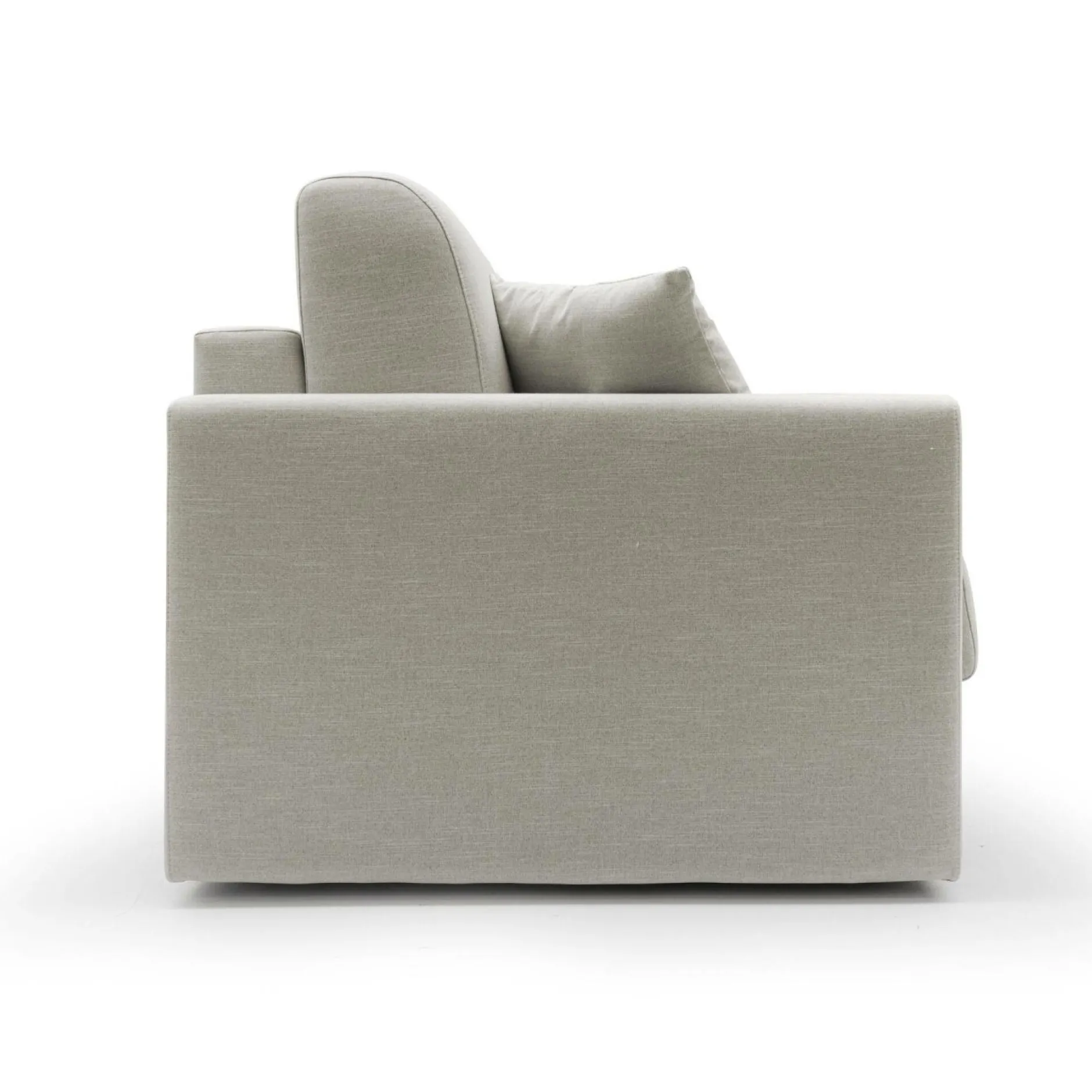 Canapés Droits>Camif Canapé convertible tissu recyclé déhoussable Aubin - - Grand 2 places Lin