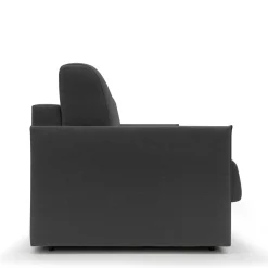 Canapés Droits></noscript>Camif Canapé convertible tissu recyclé déhoussable Arthur - - 3 places Anthracite