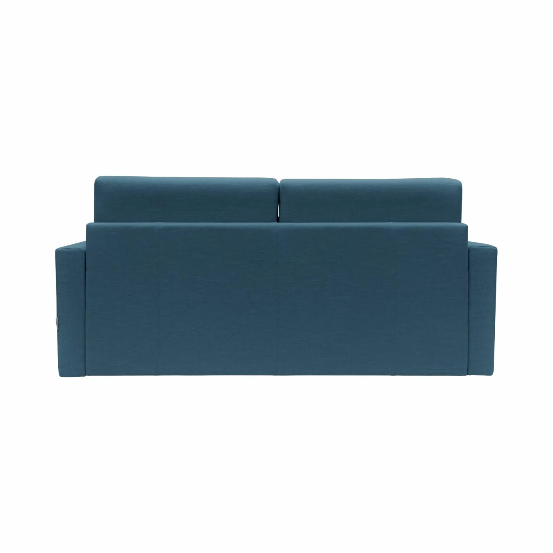 Canapés Droits>Camif Canapé convertible tissu recyclé déhoussable Aubin - - Grand 2 places Bleu Canard
