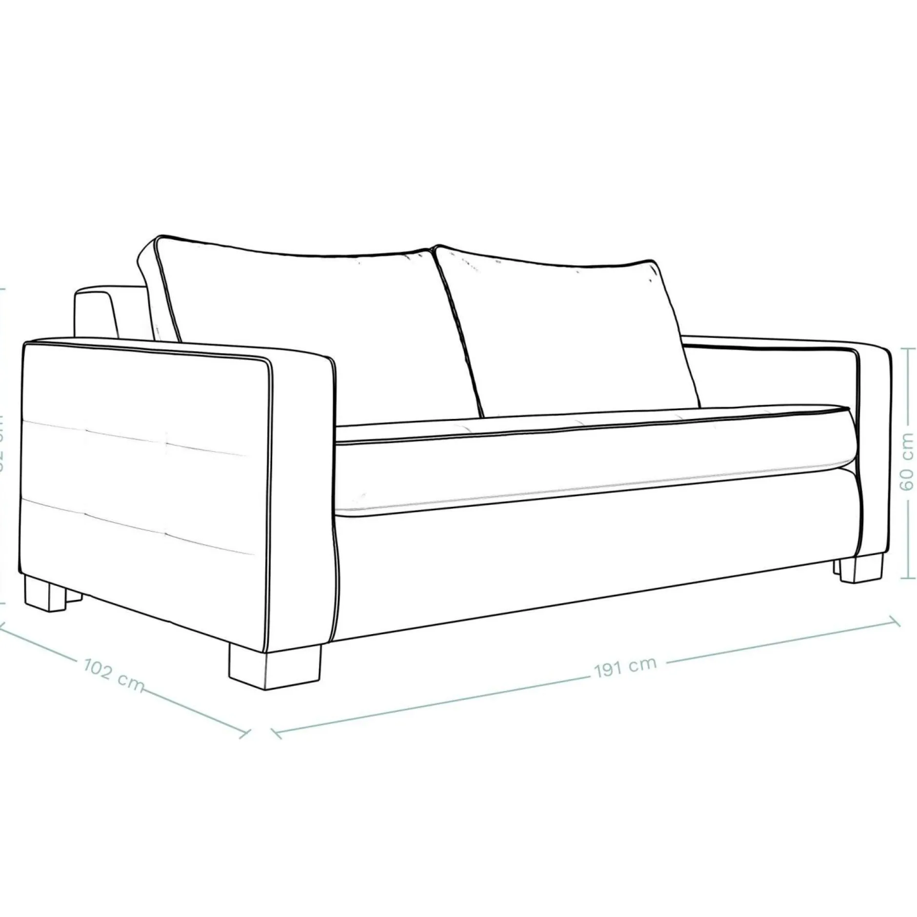 Canapés Droits>Camif Canapé convertible velours Octave - Jaune Mordoré