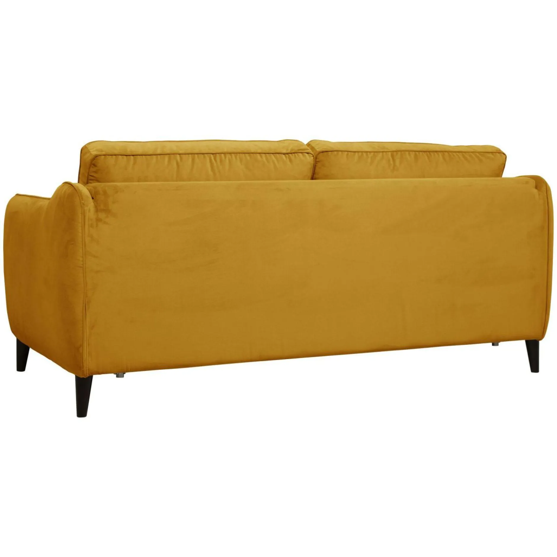 Canapés Droits>Camif Canapé convertible velours Prince - Moutarde