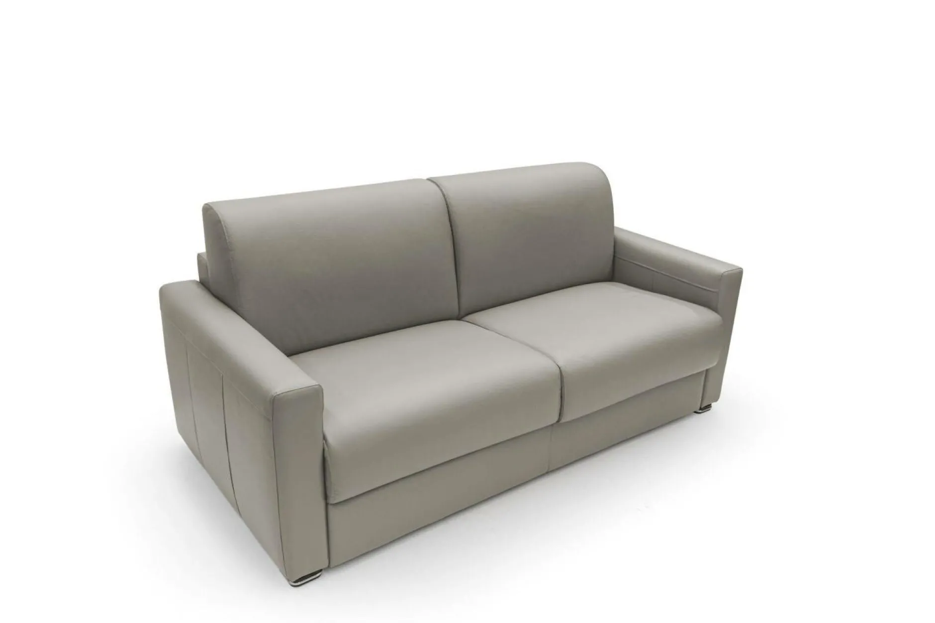 Canapés Droits|Canapés Fixes>Camif Canapé cuir Aubin - - 3 places Cappuccino