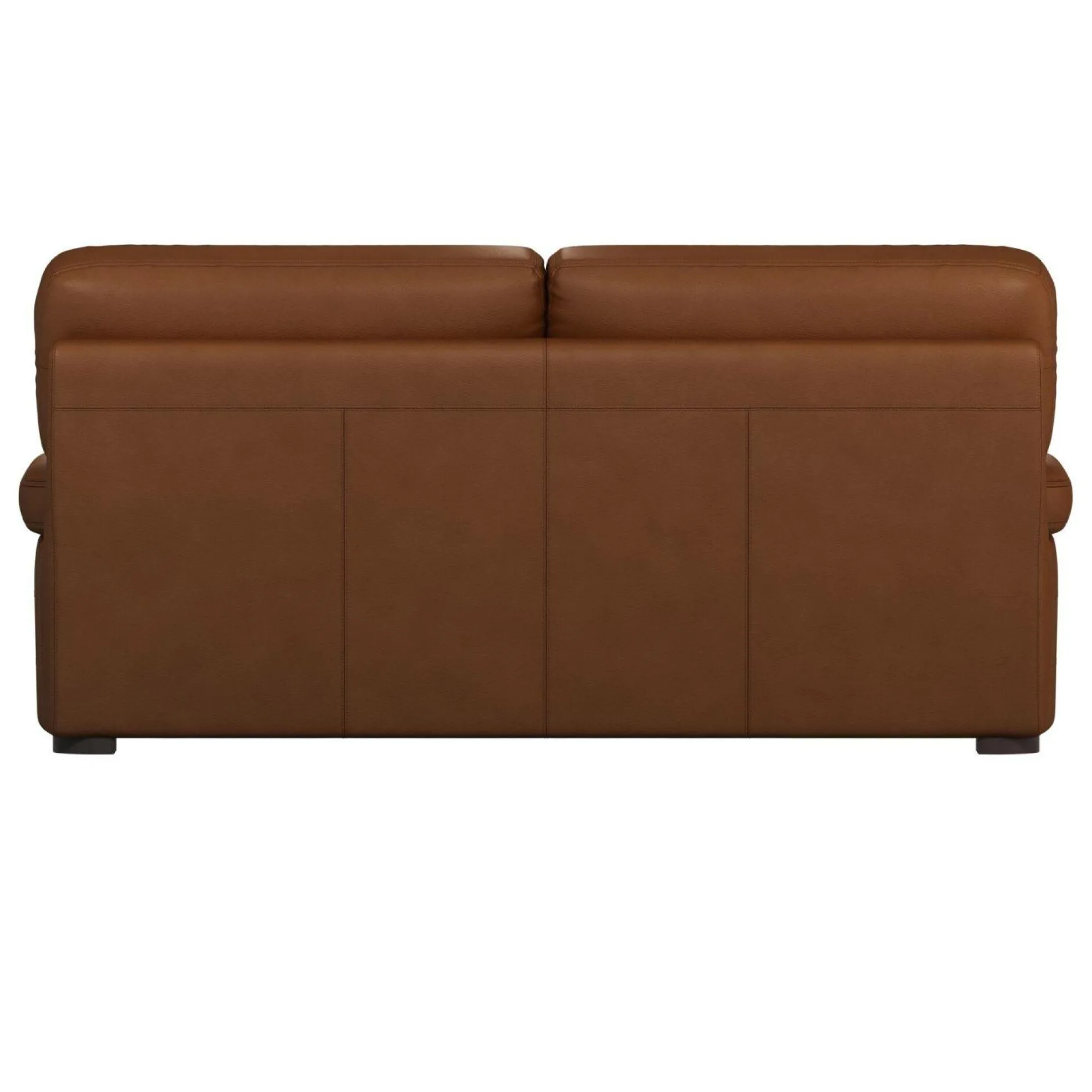 Canapés Droits|Canapés Fixes>Camif Canapé cuir Melbourne - - 3 places Cognac