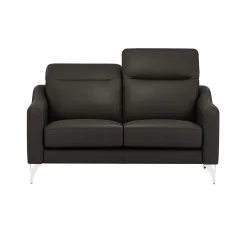 Canapés Droits|Canapés Fixes></noscript>Camif Canapé cuir têtières relevables Ben - - Grand 2 places Noir