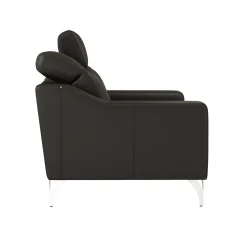 Canapés Droits|Canapés Fixes></noscript>Camif Canapé cuir têtières relevables Ben - - Grand 2 places Noir