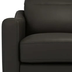 Canapés Droits|Canapés Fixes></noscript>Camif Canapé cuir têtières relevables Ben - - Grand 2 places Noir
