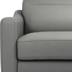 Canapés Droits|Canapés Fixes></noscript>Camif Canapé cuir têtières relevables Ben - - Grand 3 places Platine