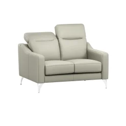 Canapés Droits|Canapés Fixes>Camif Canapé cuir têtières relevables Ben - - 2 places Lune