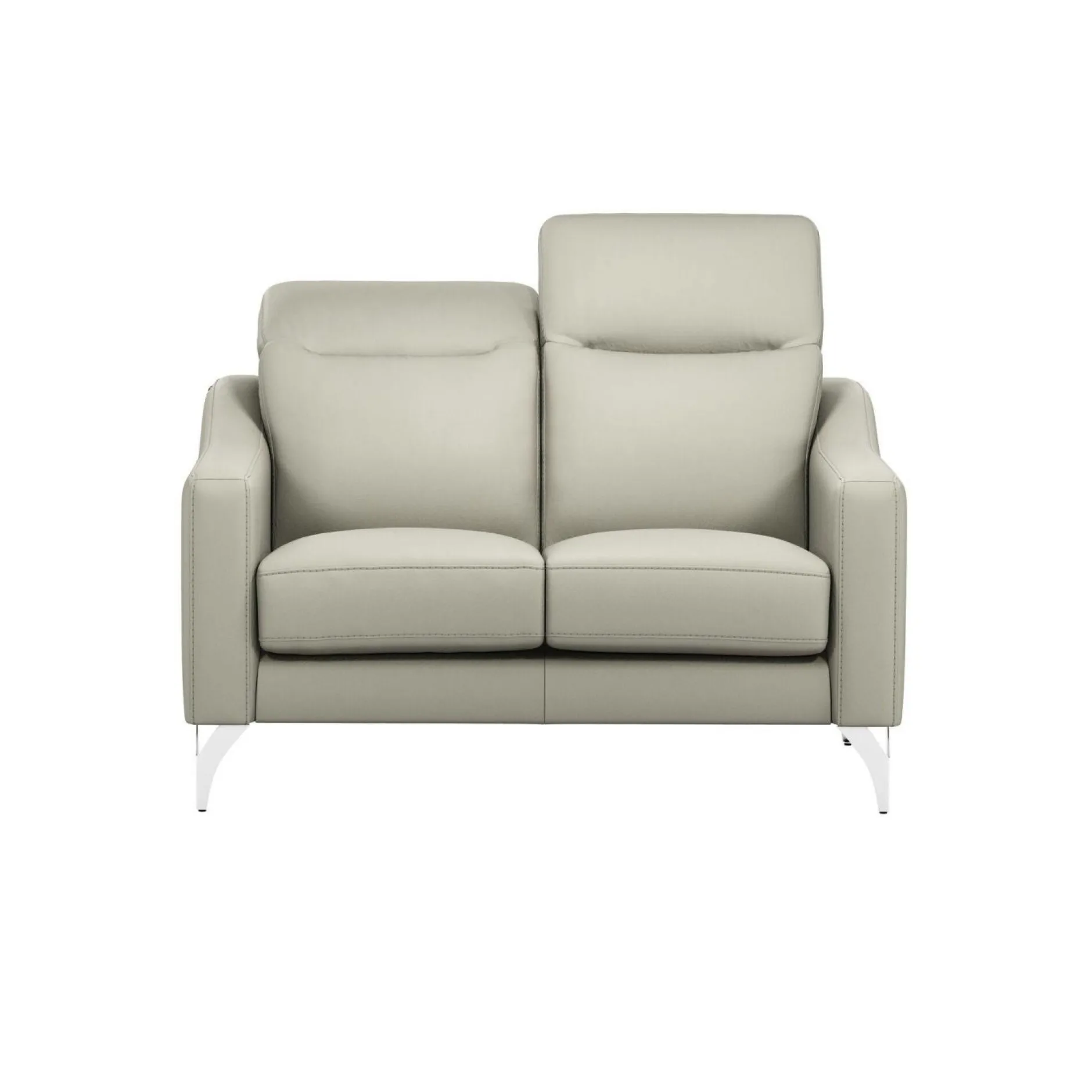 Canapés Droits|Canapés Fixes>Camif Canapé cuir têtières relevables Ben - - 2 places Lune