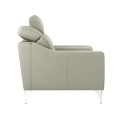 Canapés Droits|Canapés Fixes></noscript>Camif Canapé cuir têtières relevables Ben - - Grand 2 places Lune