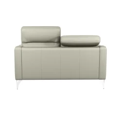 Canapés Droits|Canapés Fixes></noscript>Camif Canapé cuir têtières relevables Ben - - Grand 2 places Lune