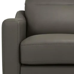 Canapés Droits|Canapés Fixes></noscript>Camif Canapé cuir têtières relevables Ben - - Grand 2 places Ardoise