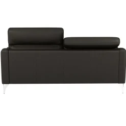 Canapés Droits|Canapés Fixes></noscript>Camif Canapé cuir têtières relevables Ben - - Grand 3 places Noir