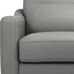 Canapés Droits|Canapés Fixes></noscript>Camif Canapé cuir têtières relevables Ben - - 3 places Platine