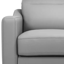 Canapés Droits|Canapés Fixes></noscript>Camif Canapé cuir têtières relevables Ben - - Grand 2 places Gris Clair