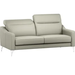 Canapés Droits|Canapés Fixes></noscript>Camif Canapé cuir têtières relevables Ben - - Grand 3 places Lune