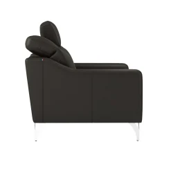 Canapés Droits|Canapés Fixes></noscript>Camif Canapé cuir têtières relevables Ben - - 2 places Noir