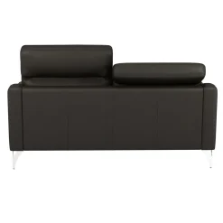 Canapés Droits|Canapés Fixes></noscript>Camif Canapé cuir têtières relevables Ben - - 3 places Noir