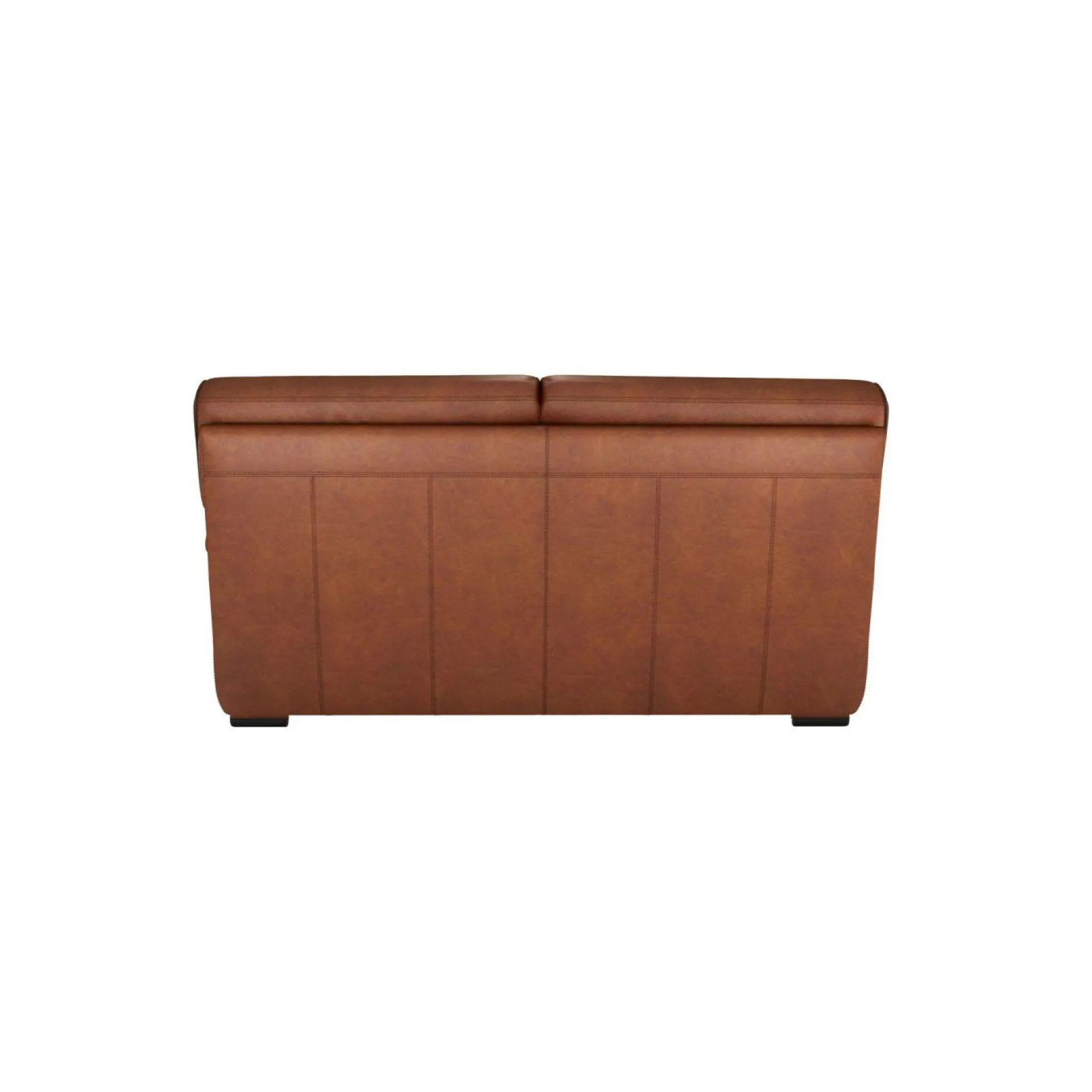 Canapés Fixes|Canapés Droits>Camif Canapé cuir Valentina - - 2 places Whisky