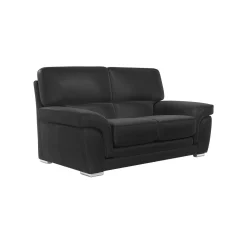 Canapés Droits|Canapés Fixes>Camif Canapé cuir Vittoria - - 2 places Anthracite