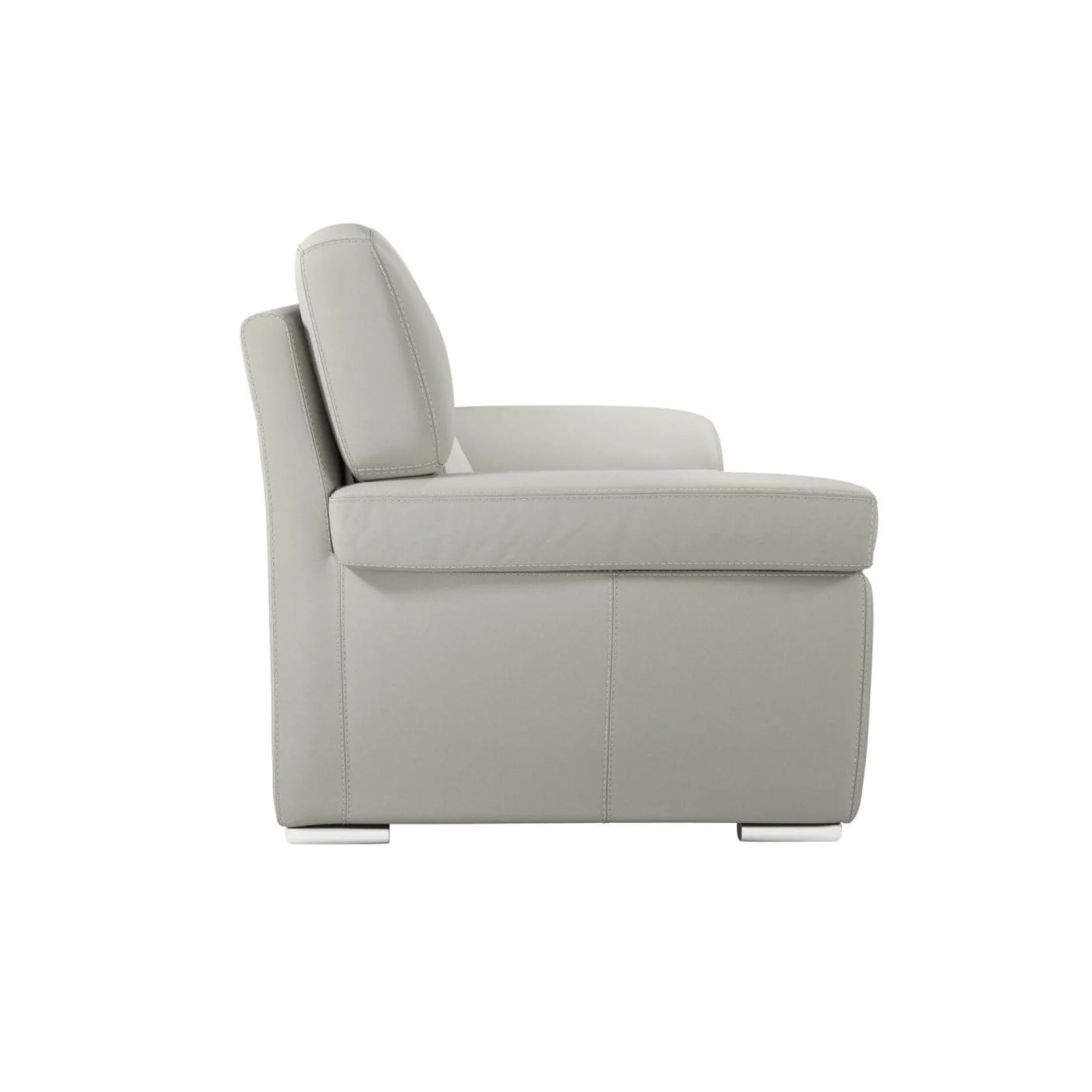 Canapés Droits|Canapés Fixes>Camif Canapé cuir Vittoria - - 3 places Blanc