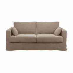 Canapés Droits|Canapés Fixes>Camif Canapé lin déhoussable Martigues - - 4 places Naturel