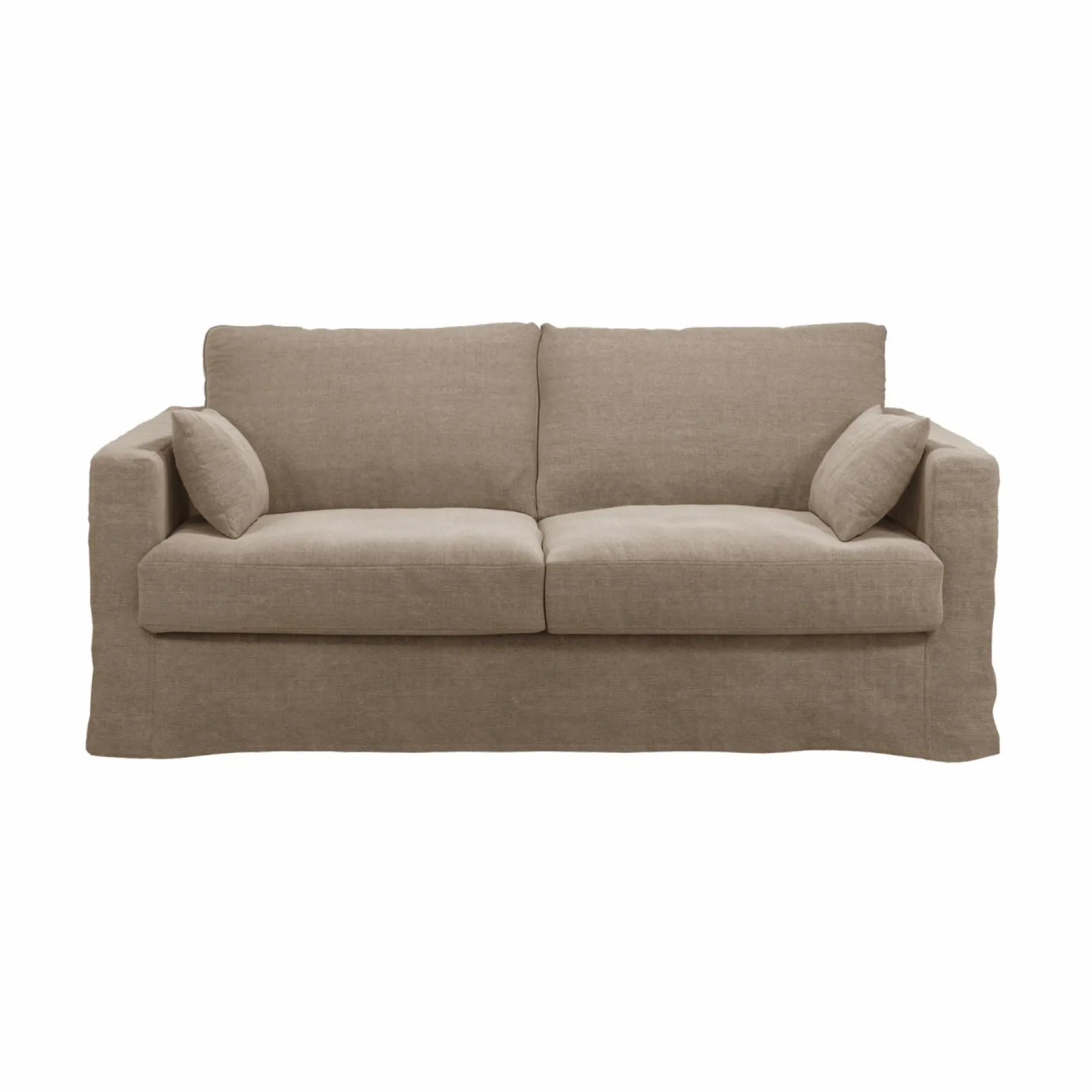 Canapés Droits|Canapés Fixes>Camif Canapé lin déhoussable Martigues - - 4 places Naturel