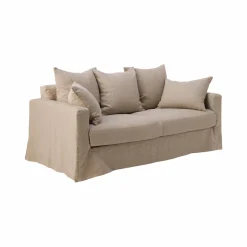 Canapés Fixes>Camif Canapé lin déhoussable Moëze - - 4 places Naturel