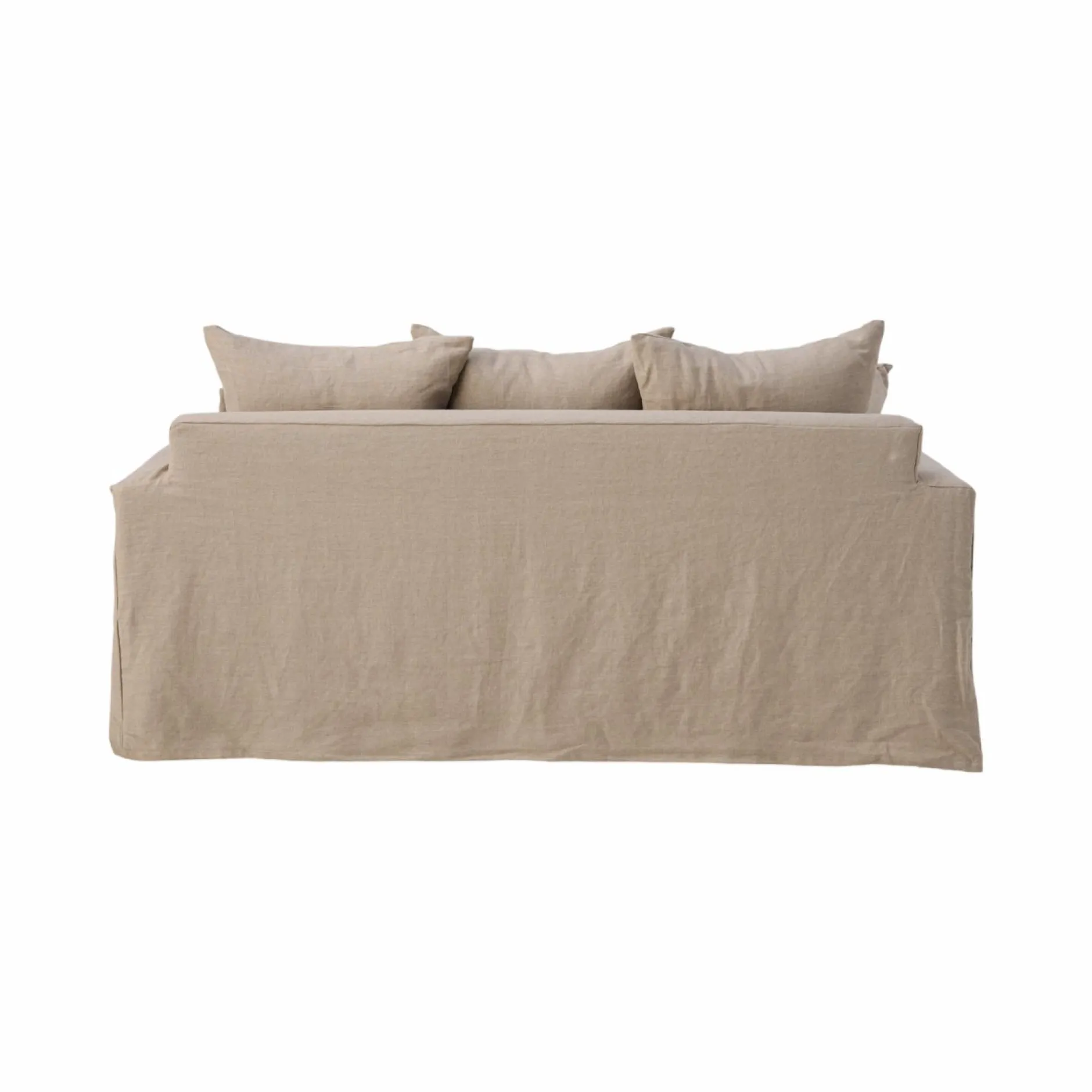 Canapés Fixes>Camif Canapé lin déhoussable Moëze - - 4 places Naturel