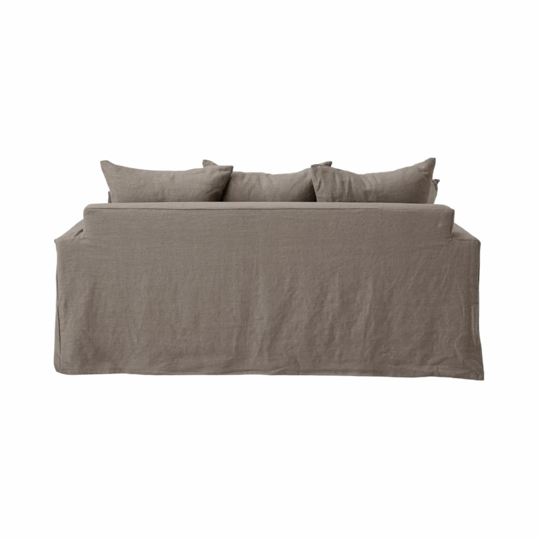 Canapés Fixes>Camif Canapé lin déhoussable Moëze - - 3 places Gris