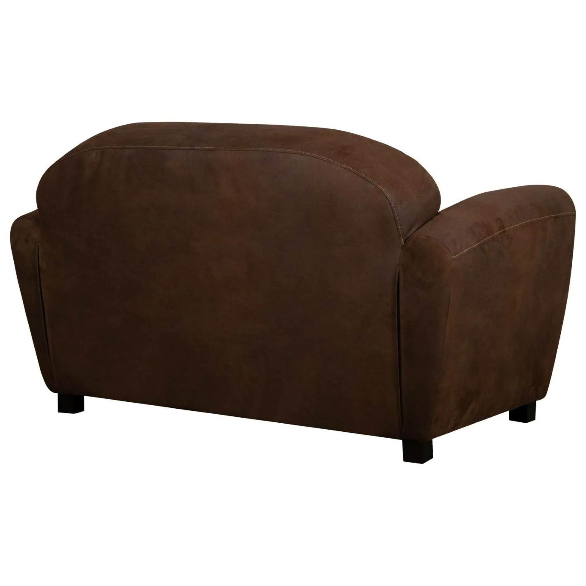 Canapés Droits|Canapés Fixes>Camif Canapé microfibre aspect cuir vieilli Owen - 2 places