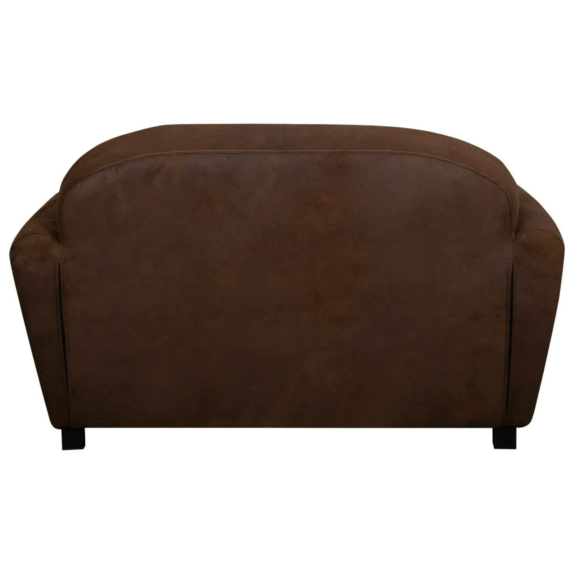 Canapés Droits|Canapés Fixes>Camif Canapé microfibre aspect cuir vieilli Owen - 2 places